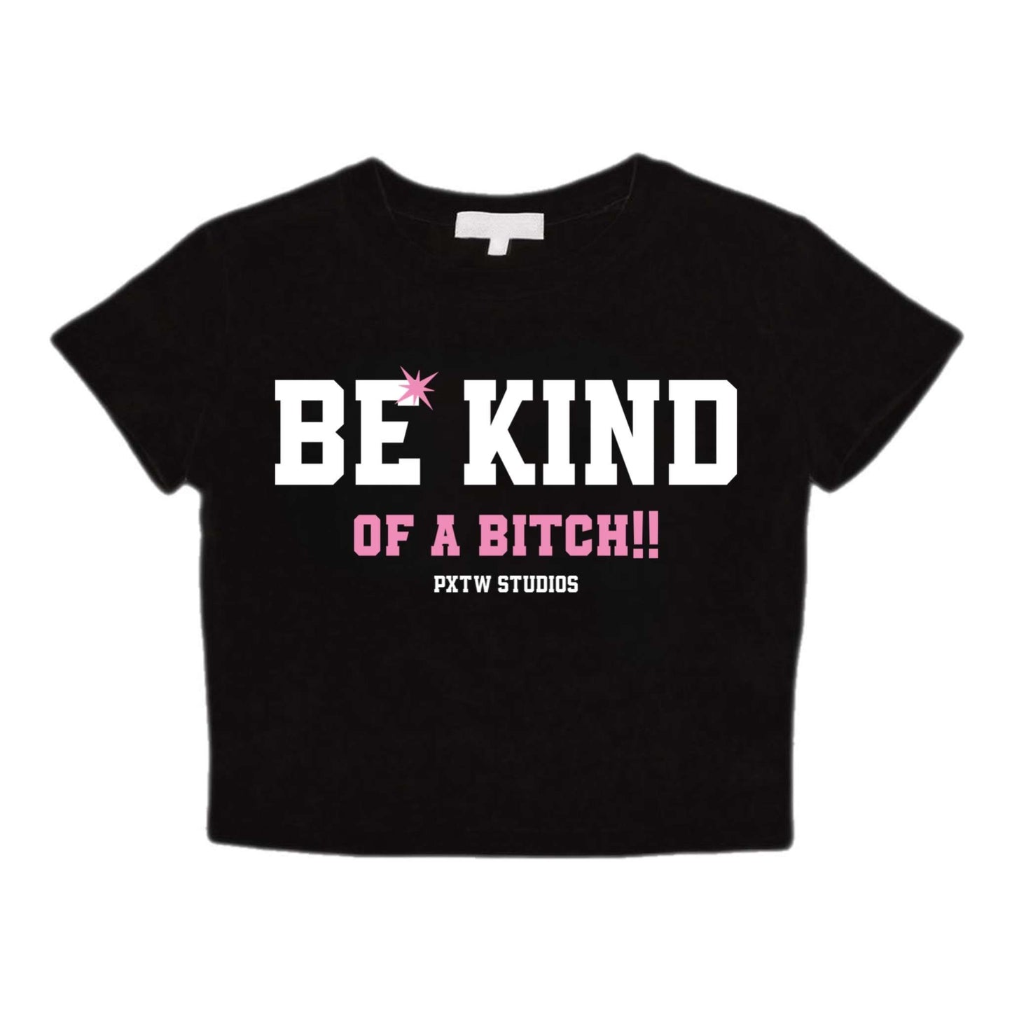 Be-kind crop top tee