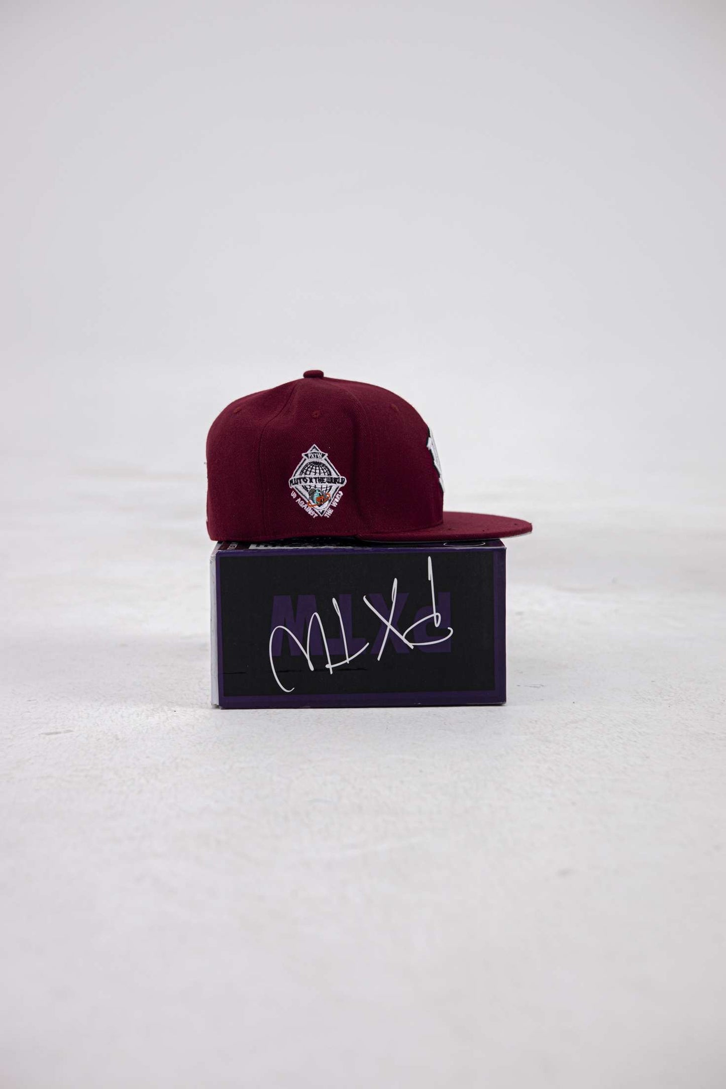 WURLD FITTED HAT(WINE)